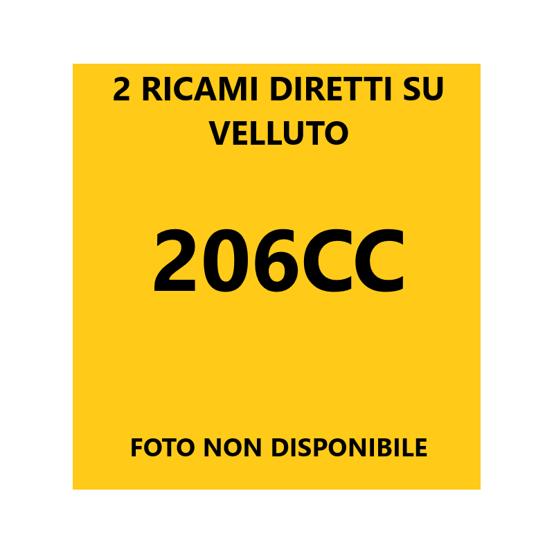 Logo 206CC con 2 ricami diretti su tappeti anteriori