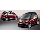 Tappetini auto anteriore su misura Smart Fortwo 450 decappottabile  (1999-2007) - moquette foderata in velluto